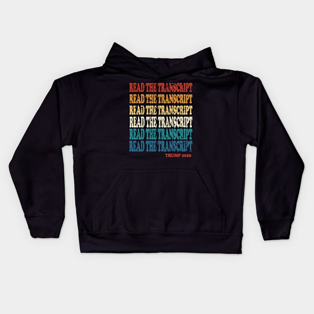 read the transcript Kids Hoodie by joyTrends